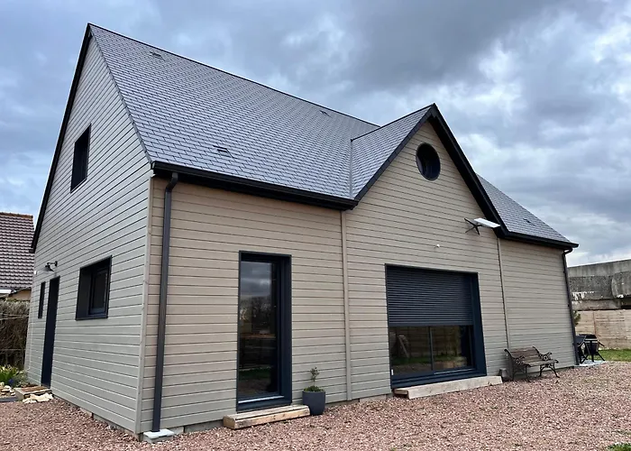 Harmonie Cotiere - Belle Maison Neuve Bord De Et Plages Du Debarquement 度假居 *